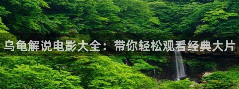 欧美午夜刺激影院：乌龟解说电影大全：带你轻松观看经典大片